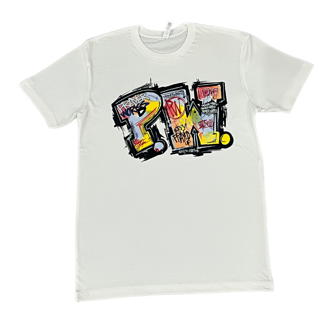 PW Graffiti Tee - White