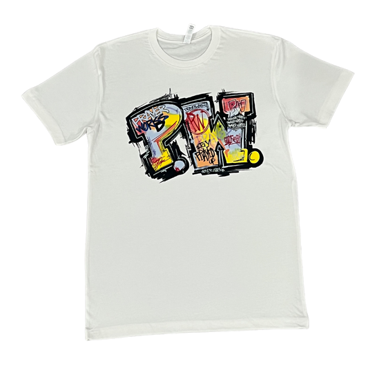 PW Graffiti Tee - White