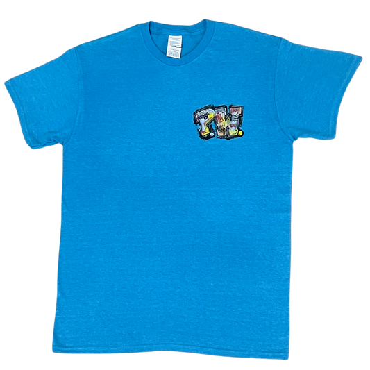 PW Graffiti Tee - Misty Blue