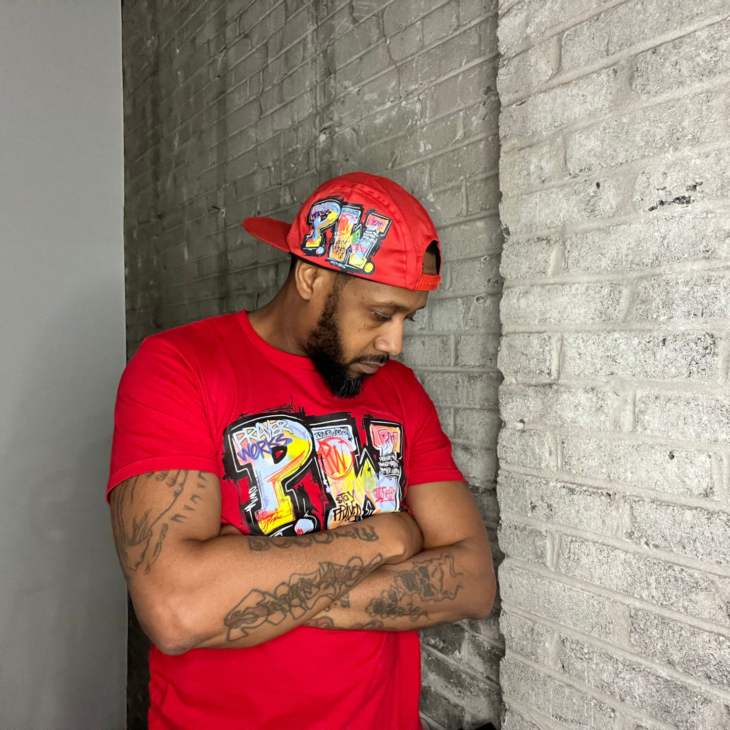 PW Graffiti Tee - Red