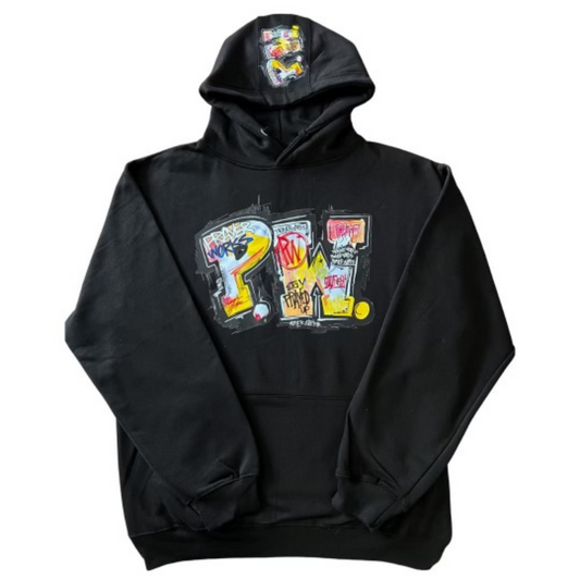 PW Graffiti Hoodie - Black