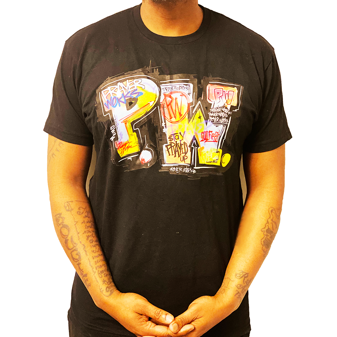 PW Graffiti Tee - Black