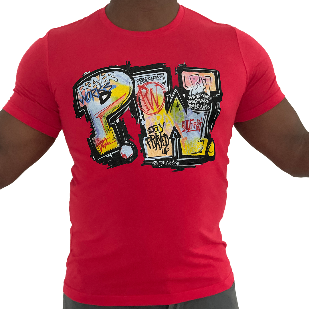 PW Graffiti Tee - Red