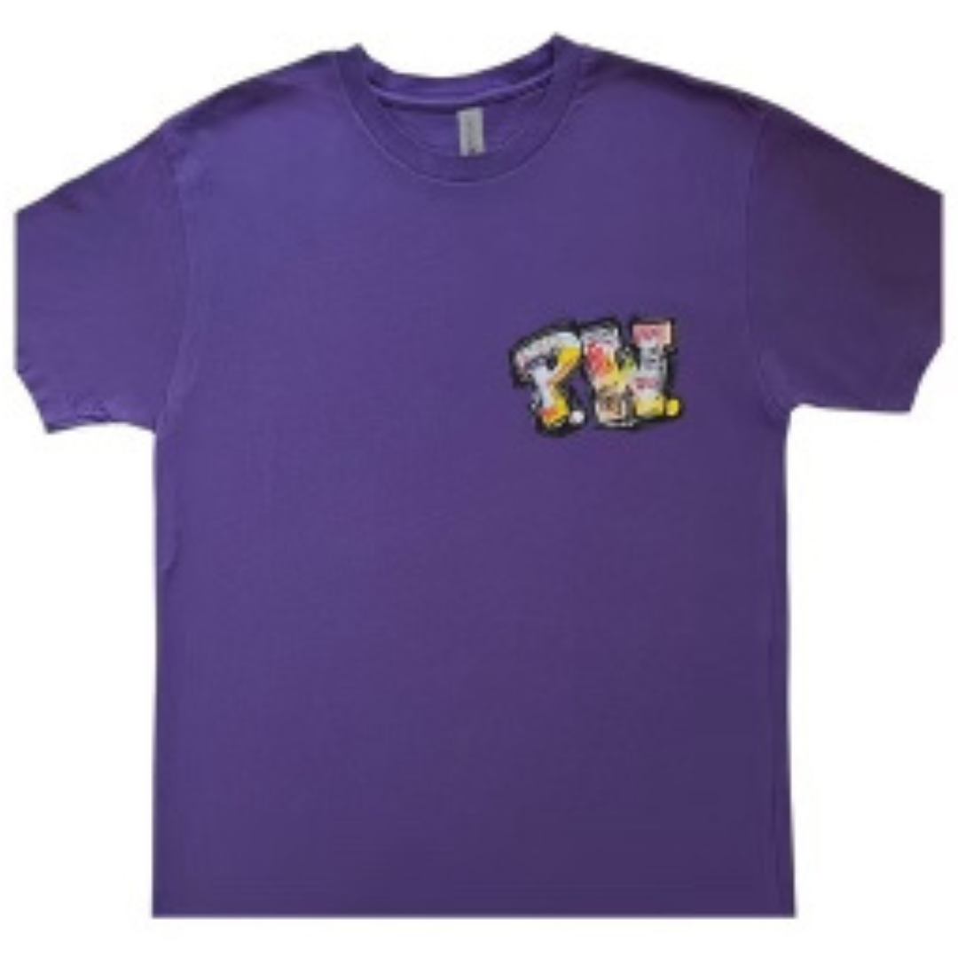 PW Graffiti Tee - Royal Purple